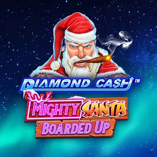 Diamond Cash Mighty Santa Boarded Up casino game by Greentube – featured logo at Sankra Casino