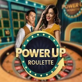 Official Live Casino logo: PowerUP Roulette by Pragmatic Play at Sankra Casino